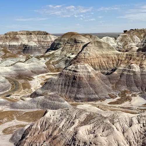 The Petrified Forest National Park and Meteor Crater, Arizona